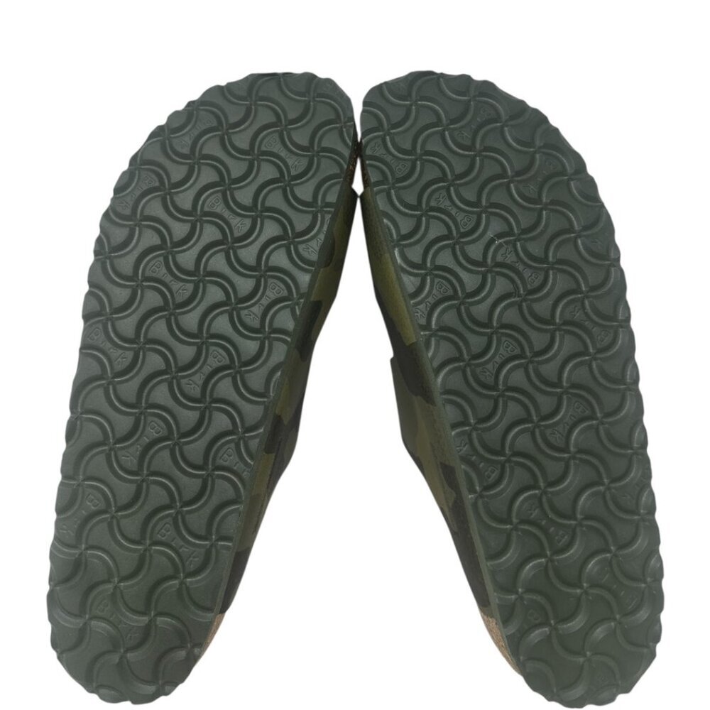 New Birkenstock Arizona Soft Footbed Birko-Flor Desert Storm Camo Green Clogs 9 - Picture 6 of 9